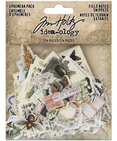 Tim Holtz - Advantus EPHEMERA SNIPPETS ID FIELDNOTES  us:one size  Field Notes