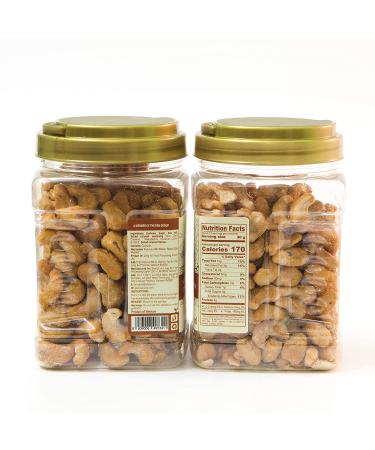 LAFOOCO Sea Salt Caramel Cashews 14.1 oz - Premium Roasted Cashews | Resealable Jar | Nutrient-Rich Protein Snack | Perfect Gift for Celebrations, Holidays, Birthdays - Buy Online on SooperMarket.com