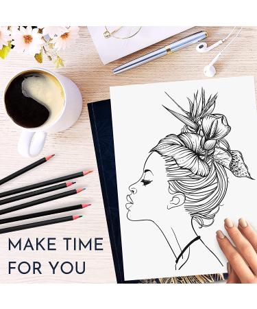 Adult Coloring Book for Women - Mindfulness & Personal Growth Prompts - Stress Relief & Relaxation, Anxiety Color Book - Express Yourself with Coloring Books for Adults - Buy Online on SooperMarket.com