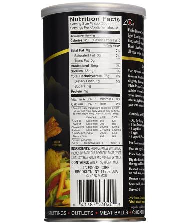 4C Panko Bread Crumbs Plain 8 oz - Premium Quality Crispy Breadcrumbs - Buy Online on SooperMarket.com