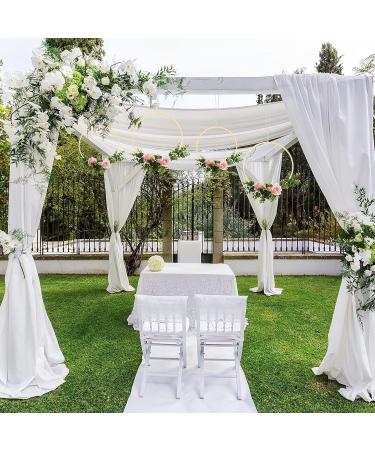 Sntieecr 12 Pack Bamboo Floral Hoop Rings for DIY Wedding Decor - 10 & 12 Inch Sizes - Ideal for Dream Catchers and Wall Hanging Crafts - Buy Online on SooperMarket.com
