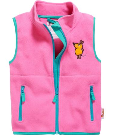 Playshoes Unisex Kid's Fleece Weste Outdoor top 86 pink The Mouse