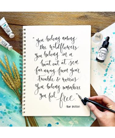 Calligraphy Starter Kit - Beginner Modern Calligraphy Set with Oblique Pen and Nib - Buy Online on SooperMarket.com