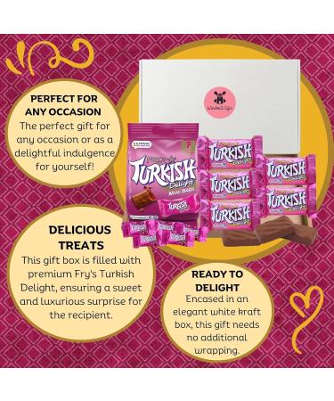 Frys Turkish Delight Gift Box - x5 Frys Turkish Delights 51g Bars Bundled With Frys Mini Turkish Delight Bars 105g - Turkish Delight Chocolate Gift - Letterbox Gift Friendly - Buy Online on SooperMarket.com
