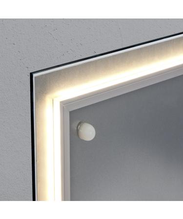 Sigel GL405 Premium Glass Magnetic Panel 48x48 cm with LED Lighting - Natural Wood Design T V Tested Easy to Assemble - Buy Online on SooperMarket.com