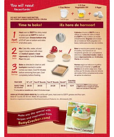 Betty Crocker Super Moist Cherry Chip Cake Mix 15.25 oz - Delicious & Easy to Bake - Buy Online on SooperMarket.com