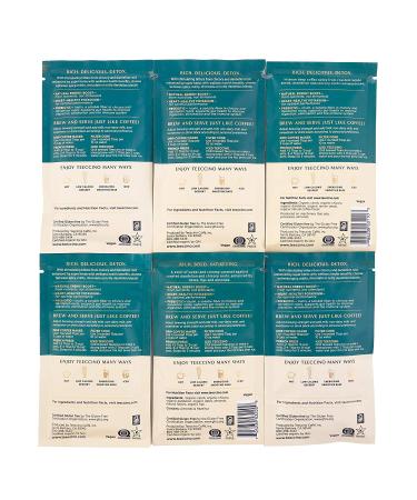 Teeccino Dandelion Herbal Coffee Sampler - 6 Trial-Size Packets - Dark Roast Variety Pack - Caffeine-Free & Gluten-Free Dandelion Coffee Alternatives - Buy Online on SooperMarket.com