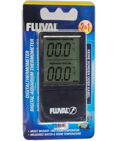 Fluval 2-in-1 Digital Aquarium Thermometer - Accurate Temperature Monitoring - Buy Online on SooperMarket.com