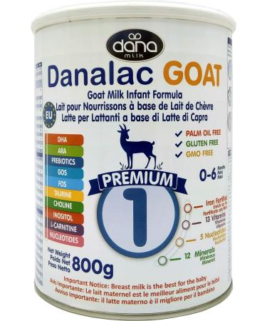 Danalac (Pack of 1) Advance goat milk Infant food 800 grams of stage 1 baby milk powder for infants and toddlers aged 0-6 months