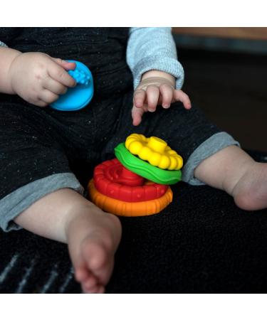 Buy Baby Einstein 12356 Stack & Teethe - 5-Part Multicolored Bite Ring & Toy Set for Babies | Easy to Grab & Stack Perfect for Early Development - Buy Online on SooperMarket.com