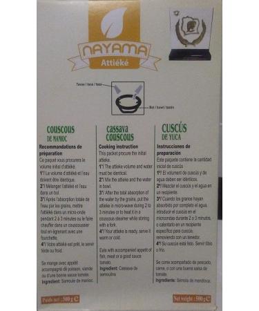 Nayama Attieke - Gluten Free Cassava Couscous 500g (17.6 oz) - Authentic African Food - Buy Online on SooperMarket.com