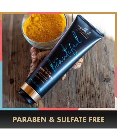 MBIB Golden Milk Fortifying Conditioner 8.4 Fl Oz - Sulfate Free Curly Hair Conditioner with Coconut Oil, Honey, and Turmeric - Buy Online on SooperMarket.com