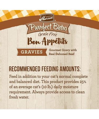 Merrick Purrfect Bistro Bon Appetits Grain Free Adult Wet Cat Food 3 oz. Pouch (Pack of 24) - Gravies Chicken - 72 Ounces Total - Buy Online on SooperMarket.com