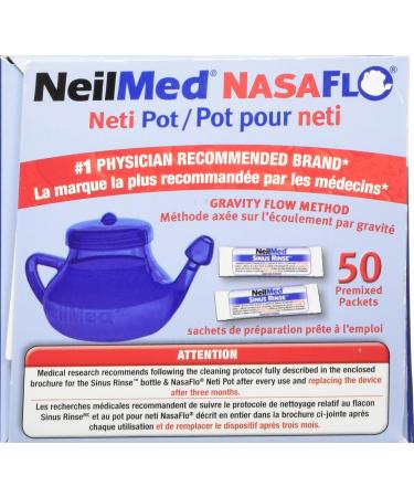 NeilMed Nasaflo Neti Pot 50 Count (Packaging may vary) - Buy Online on SooperMarket.com