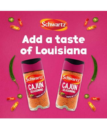 Schwartz Perfect Shake Cajun Seasoning 44g - Authentic Blend for Spicy Flavors - Buy Online on SooperMarket.com