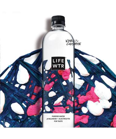 LIFEWTR Premium Purified Water 1 Liter Bottles (6 Pack) - pH Balanced with Electrolytes for Taste - Buy Online on SooperMarket.com