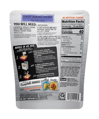 Campbell's Oven Sauces Classic Roasted Chicken 12 oz - Delicious and Easy to Prepare - Buy Online on SooperMarket.com