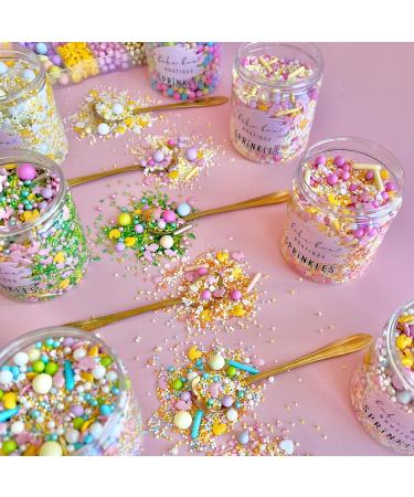 Easter sprinkles for cakes cupcake edible toppers sprinkle mix blend lilac pink yellow gold green pearls decoration baking biscuits cake topper balls chocolate balls BUNNY MEADOW - Buy Online on SooperMarket.com