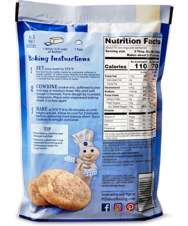Pillsbury Baking Pillsbury 17.5 Oz Sugar Cookie Mix (Pack of 2) Bundle With Snack Scout Whisk - Buy Online on SooperMarket.com