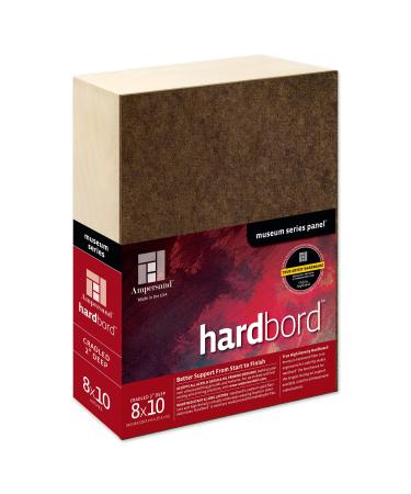 Ampersand Art Supply Hardboard Wood Painting Panel: Museum Series Hardbord  White  8x10 8x10 White