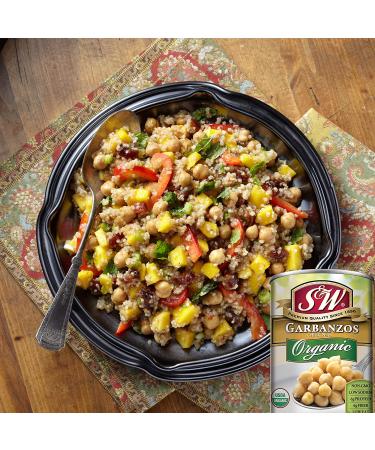 S&W Organic Garbanzo Beans - Chickpeas - 15.5 oz Can (Pack of 8) - Buy Now! - Buy Online on SooperMarket.com