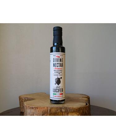 Saint Lucifer Divine Nectar - Habanero Infused Balsamic Vinegar 8.5oz | Gluten-Free, Sugar-Free, Vegan & Vegetarian - 250ML - Buy Online on SooperMarket.com