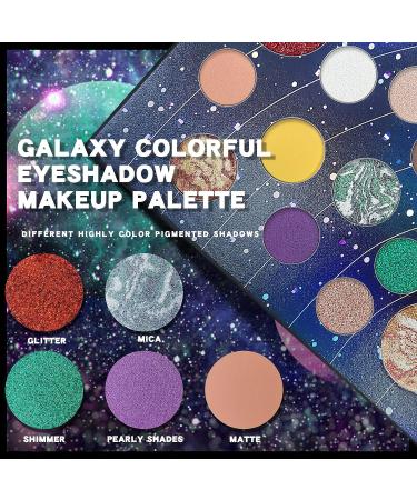 FREEORR 18 Colors Galaxy Eyeshadow Palette - High-Pigmented Shimmer & Matte Shades - Buy Online on SooperMarket.com