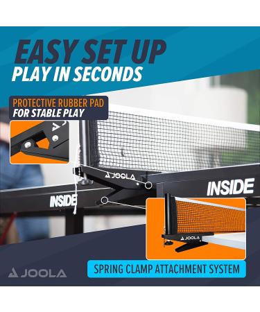 JOOLA Premium 72 Regulation Size Table Tennis Net and Post Set - Portable Spring Clamp, Black - Buy Online on SooperMarket.com