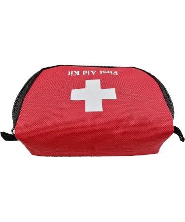 Jipemtra Red First Aid Bag - Compact & Portable Emergency Rescue Pouch for Home, Car, Office & Outdoor Activities - Buy Online on SooperMarket.com