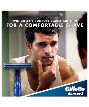 Gillette Sensor2 Men's Disposable Razor 12 Count (Pack of 3) - Blue | Buy Online Now - Buy Online on SooperMarket.com