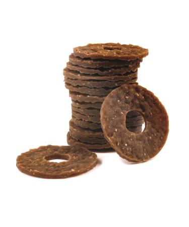 PetSafe Busy Buddy Rawhide Chew Rings for Dogs Suitable for PetSafe Snack Ring Toys Size B 16 Pieces 120 g (Pack of 1)