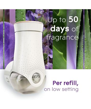 Glade PlugIns Air Freshener Kit Scented and Essential Oils for Bathroom and Home Fragrance Tranquil Lavender and Aloe 2 Warmers and 6 Fragrance Oil Refills Lavender & Aloe 118.89 ml (Pack of 1) - Buy Online on SooperMarket.com