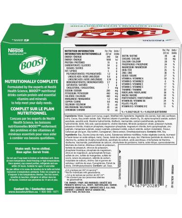BOOST High Protein Meal Replacement Drink Chocolate 237 ml - Buy Online on SooperMarket.com