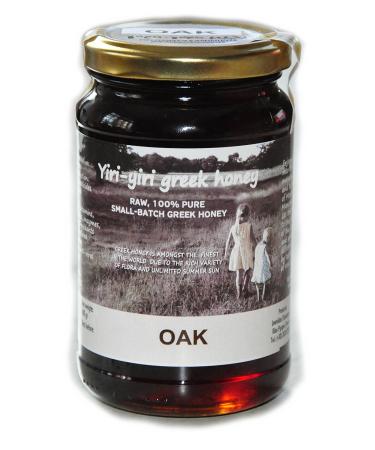 RAW Greek Honey 100% Pure - Oak 480g - from The Remote and Wild Oak Forests of Grevena.