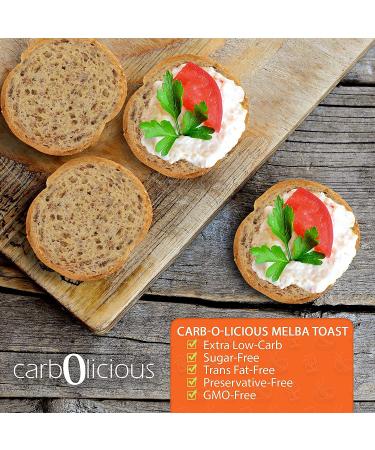 Low Carb Onion & Garlic Melba Toast - 4 oz | Healthy Snacking Option - Buy Online on SooperMarket.com