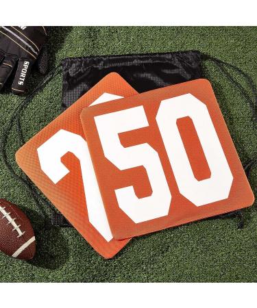 High Visibility 12 Inch Football Yard Markers Set - Orange Down Marker for Sporting Training - Carrying Bag Included - Buy Online on SooperMarket.com