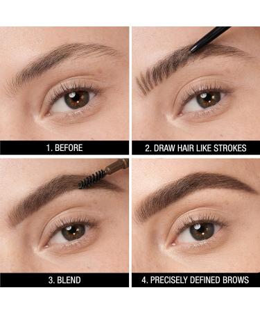 Maybelline New York Eyebrow Pencil - Brow Ultra Slim Liner No. 04 Medium Brown | Pack of 2 - Smooth Application & Long-Lasting Formula for Perfect Brows - Buy Online on SooperMarket.com