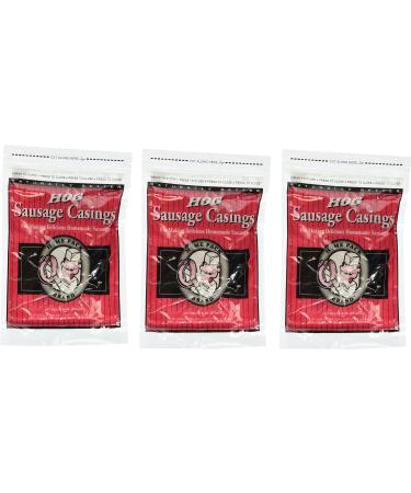 DeWied Natural Hog Casings 8 oz - Home Pack Size - 3 Bags