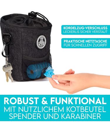 Dog is K nig Training Treat Feed Bag for Dogs | Compact Functional Quick Rewards + Feces Bag Dispenser & Training Book - International Shipping Available - Buy Online on SooperMarket.com