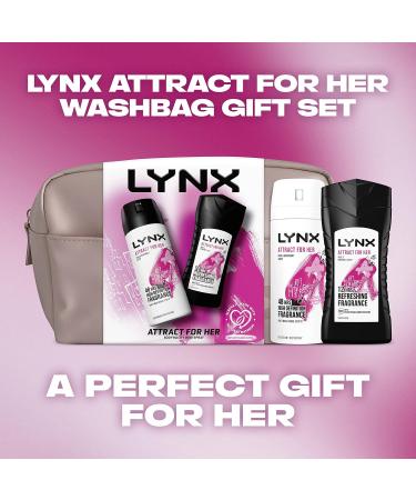 LYNX Attract for Her bodywash & body spray Washbag 2 piece Gift Set perfect for her daily routine - Buy Online on SooperMarket.com