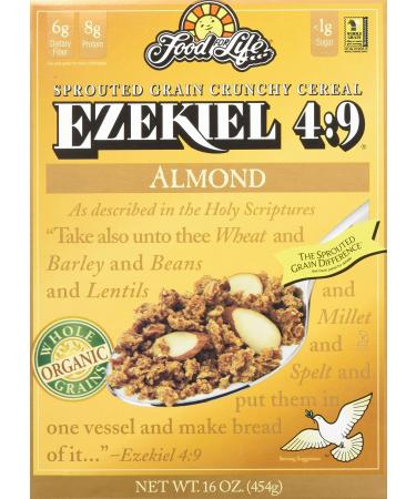 Ezekiel 4:9 Sprouted Whole Grain Cereal, Almond, 16 Ounce (Pack of 6)