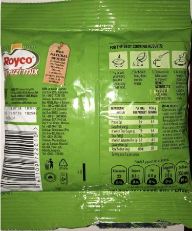 Royco Mchuzi Mix Spicy Beef Flavor Sachet 70g - Authentic African Spice Blend - Buy Online on SooperMarket.com