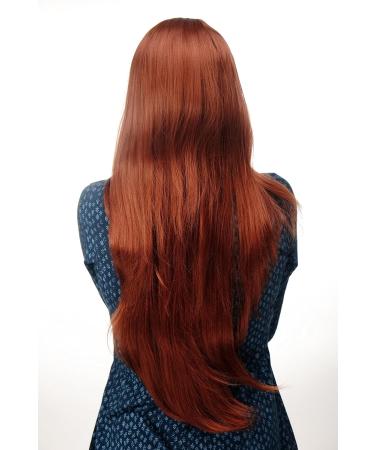WIG ME UP - Very Long Red Copper Straight Wig 80 cm | Hair Replacement 3217-130 - Buy Online on SooperMarket.com