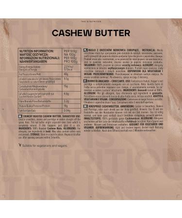 Organic Roasted Cashew Butter Tub - 500g | Smooth & Natural | Buy in Bulk - Buy Online on SooperMarket.com