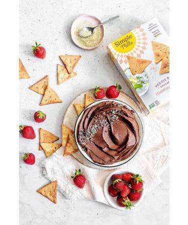 Simple Mills Veggie Flour Pita Crackers - Himalayan Salt, Gluten-Free, Vegan Paleo Friendly Snack, 4.25oz (Pack of 3) - Buy Online on SooperMarket.com