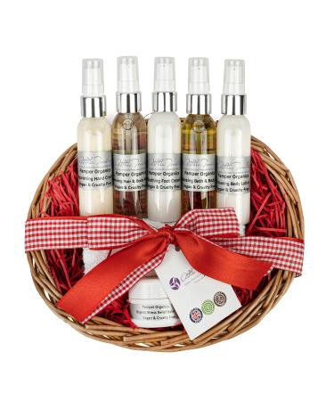 Pamper gift basket for women organic pamper basket mums pampering gift for her self care gift vegan pamper gift set pamper skincare gift women bath and body set women womens pamper gift