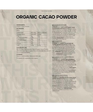 Organic Peruvian Cacao Powder - 500g | Premium Quality Bulk Pack - Buy Online on SooperMarket.com