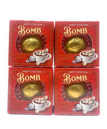Hot Chocolate Gift Set - Hot Chocolate Bomb - Hot Cocoa Bomb - Milk Chocolate Bomb With Mini Marshmallows - Pack Of 2