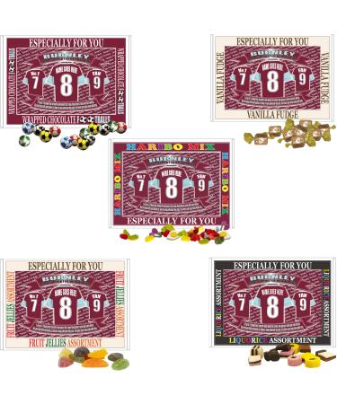 Burnley Football Shirt Personalised Gift Boxed Sweets