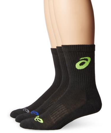 ASICS Contend Crew Socks Small Air Force Blue Assorted